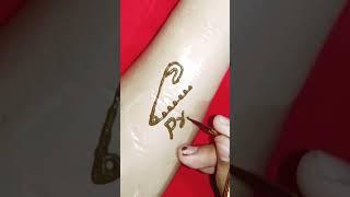 viral safety pin  tattoo mehndi design#shortvideo#mehndidesign#nameart#viralshort