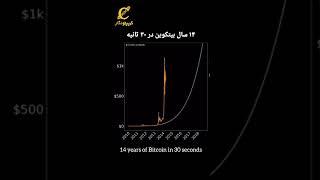 ۱۴ سال بیتکوین در ۲۵ ثانیه