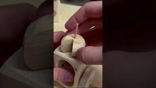 DIY wooden dancing mouse automata #woodworking #wood #woodcarving #woodart