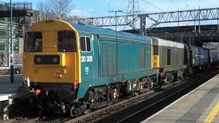 Fantastic Busy Afternoon at Stafford Station Freight/ Passenger Trains Rail Adventure 20s 26/02/25