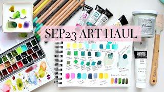 SEP 23 Jacksons Art Haul | Watercolour + Pencils | Swatches + Comparisons