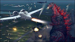 GODZILLA vs ENTIRE US ARSENAL - $700 BILLION DEFENSE