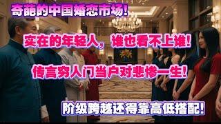 【完犊子了】奇葩的中国婚恋市场！实在的年轻人，谁也看不上谁？传言穷人门当户对悲惨一生！阶级跨越还得靠高低搭配。|就业困境|婚姻困境|离婚|未来坍|不生孩子保平安|单身经济