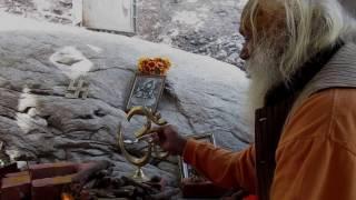 Swami Sundaranand ji performing 1st Yagya at Hiranyagarabha Art Gallery Tapovan Kuti Gangotri