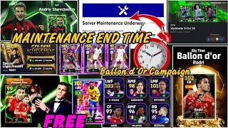 Maintenance End Time Today in eFootball 2025 | Pes Server Maintenance, Maintenance End Time in Pes25