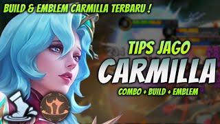 CARA MAIN CARMILLA META TERBARU ! BUILD & EMBLEM CARMILLA TERKUAT 2024 ! | CARMILLA ROAMER GAMEPLAY