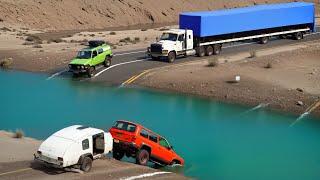 Cars vs Deep Water Challenge #4 in BeamNG Drive!