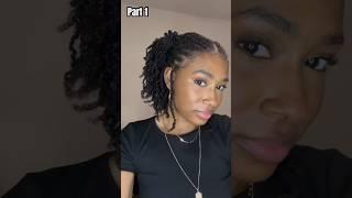 Mini Twist on 4C hair with Kinky Curly Extensions Part 1 #4chair #4chairstyles #minitwists #shorts