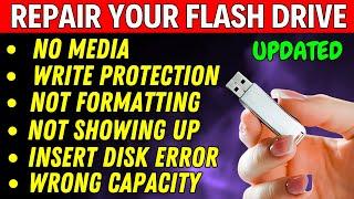 How To Fix No Media USB Flash Drive (Easily Repair ANY Corrupted Flash Drive)