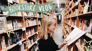 BOOKSTORE VLOG || Powell's Shopping on a Cozy Rainy Night