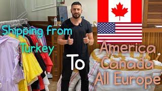 Shipping from Turkey to America, Canada, All Europe | Wholesale Clothing Cargo All Over the World