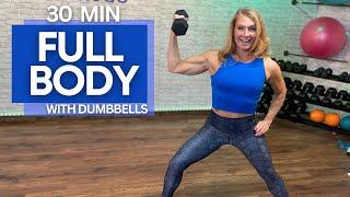 30-Minute Full-Body Workout Using Only Dumbbells At Home