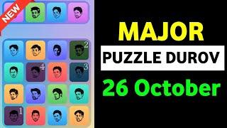 26 October Major puzzle durov Solved Today | Major Daily combo card 26 October | Major Puzzle