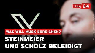 Mitten im Wahlkampf: Elon Musk beschimpft deutsche Politiker auf X