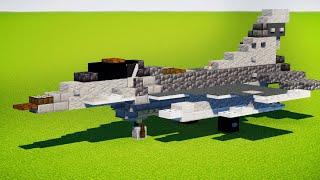 Minecraft F-16 Fighting Falcon Fighter Jet Tutorial