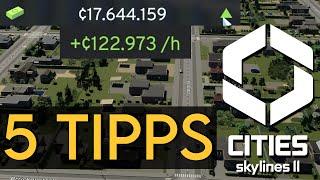 5 Tipps für MEHR Geld in Cities: Skylines 2!