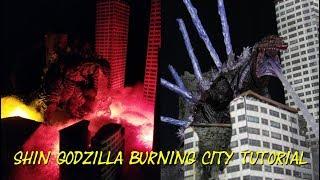 How To Make A Shin Godzilla Diorama- Burning City Display Tutorial