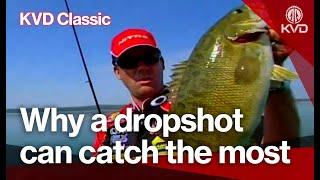 How to rig a drop shot to catch more bass - short leader demonstration with Kevin VanDam