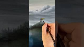 Painting a Haunted Lighthouse!  #painting #diy #art #fyp #scary #crepe #home #funny #decor