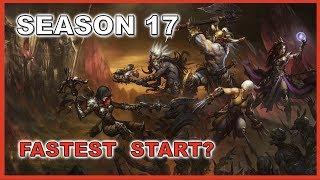 Which Class has the Fastest Start - Season 17 Diablo 3