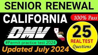 DMV Senior Written Test in California | DMV Senior Written Test | Updated July 2024