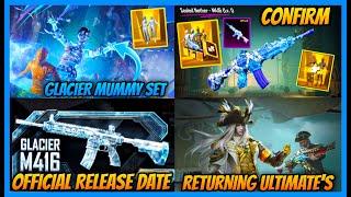 GLACIER MUMMY SET AND M416 GLACIER RELEASE DATE,  Sealed Nether M416 and Lava UZI in New 3.9 update