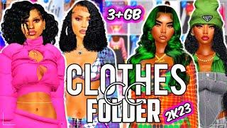 {3.4+GB} URBAN CLOTHES CC FOLDER |The Sims 4