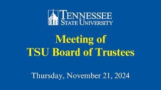 11-21-24 Meeting of the Board of Trustees