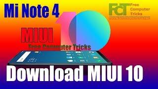 Download MIUI 10 ROM For Redmi Note 4 - EDL/Fastboot ROM & Recovery ROM