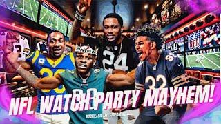 Rapper Simba, Nick Young, Rashad Mccants, Brandon & Gil Go Crazy At Madden While Watching Sunday NFL