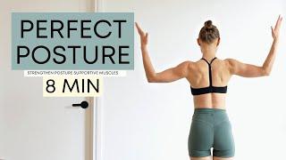 8 MIN PERFECT POSTURE workout | Improve Posture & Boost Confidence