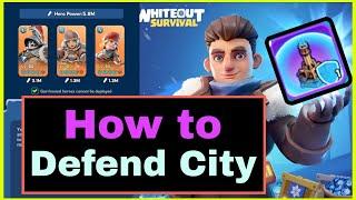 MAX Defense HACK | How to defend city against any attack in Whiteout Survival