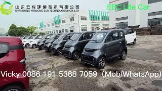 electric car electric vehicle 4 wheels car eec coc approval electric mini vehicle from Yunlong