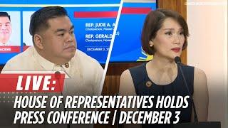 LIVE: Bataan 1st Dist. Rep. Geraldine Roman and Tingog Party-list Rep. Jude Acidre hold presscon