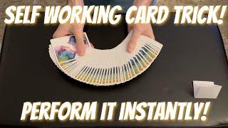 EASY TO DO Self Working Card Trick! Open Prediction Performance/Tutorial