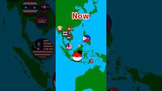 Evolution of southeast asia #ポーランドボール #countryballs #history #polandball #indonesia #philippines