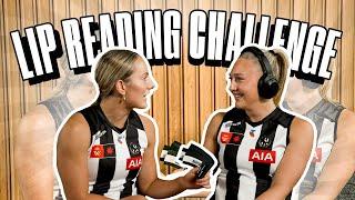 LIP READING CHALLENGE - AFLW Edition!