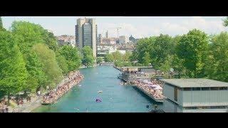 Sommer in Zürich, Schweiz.