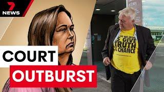 Dramatic courtroom outburst interrupts the mushroom murder trial | 7NEWS