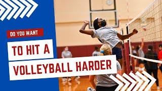 Use This Drill To Hit A Volleyball Harder