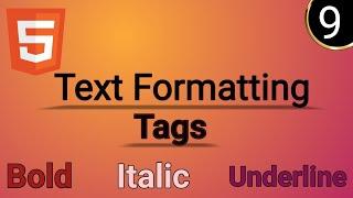 || ‍ HTML Text Formatting Tags Tutorial in Hindi ||