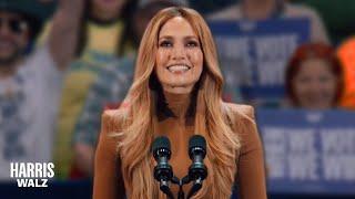 Jennifer Lopez Endorses Kamala Harris for President of the United States