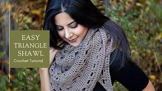 How to Crochet a Triangle Shawl