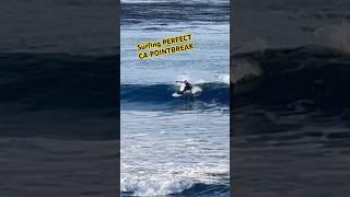 Surfing PERFECT right Cali pointbreak ‍️ #PointBreak #SurfSantaCruz #SurfingCalifornia