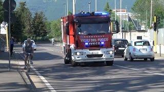 ABP + Kilolitrica + APS Vigili del Fuoco Brescia in emergenza - Italian Fire dept. responding.