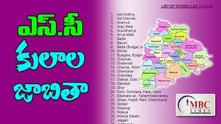 Telangana State SC Caste List | List of Scheduled Castes