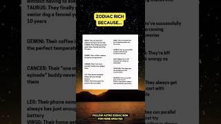 Zodiac Rich  Because.. #shorts #zodiacsigns #usa #zodiac