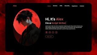 Create A Portfolio Website Using HTML and CSS Only - Easy Tutorial