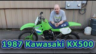 1987 KAWASAKI KX500 Walk around preview From McNasty Customz Vintage Collection