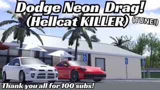 Dodge Neon SRT-4 Drag tune! (Hellcat KILLER!) 13/15 (Roblox SWFL Tunes)